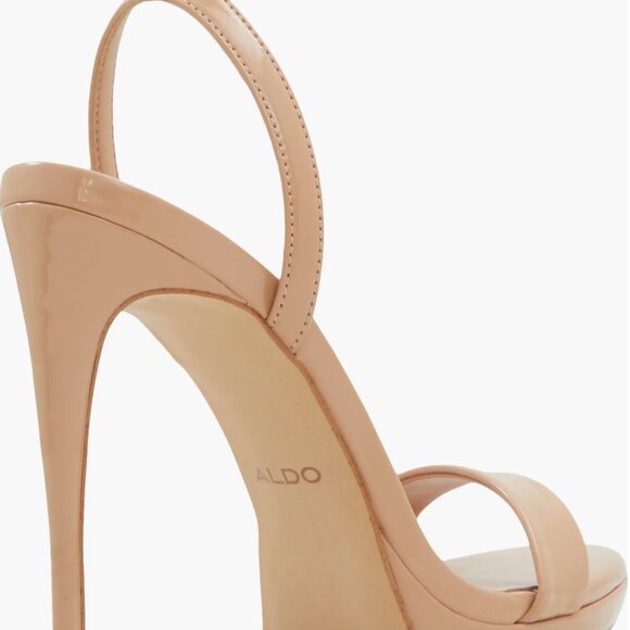 Aldo "Kat" Beige Strappy Stiletto Sandals (7.5) - Brand new in box, never worn - Picture 2 of 14